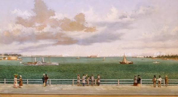 William Aiken Walker Charleston Harbor oil painting picture